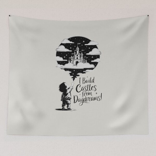 Item preview, I Build Castles from Daydreams - Imaginative Kids Design designed and sold by MolonasDesigns.