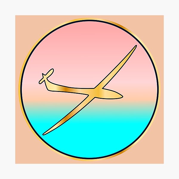 Item preview, glider sunset designed and sold by minimalartstory.