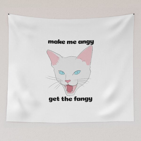 Item preview, Make Me Angy, Get the Fangy - Cat designed and sold by rornelson.