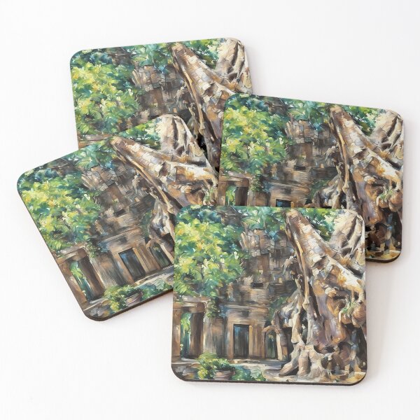 Item preview, Jungle Meets Temple, Angor Wat designed and sold by The Wandering Bookworm.