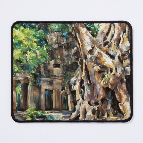 Item preview, Jungle Meets Temple, Angor Wat designed and sold by The Wandering Bookworm.
