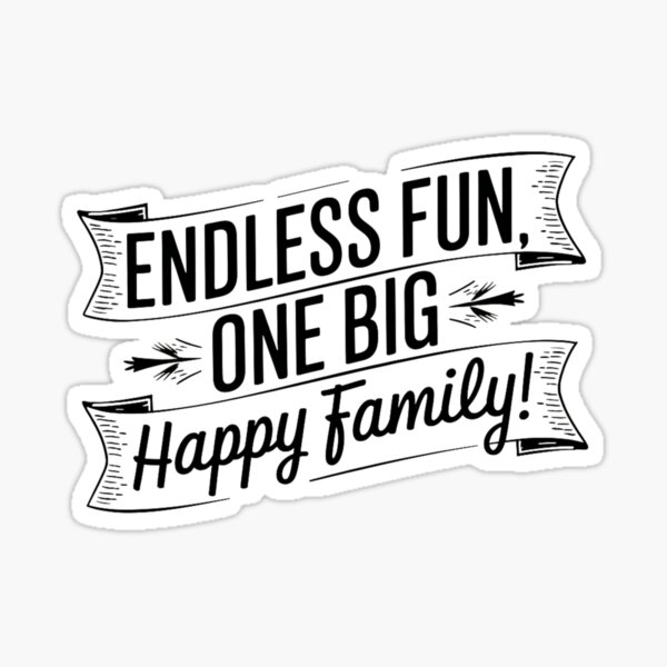 Item preview, Endless Fun, Big Happy Family Shirts designed and sold by MolonasDesigns.
