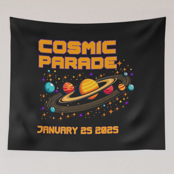 Item preview, Cosmic Parade January 25 2025:  Planetary Alignment Space Event Art designed and sold by elynne9.