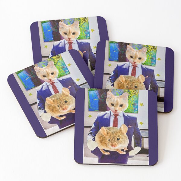 Item preview, Ragdoll Cat and Mouse - ‘Tim and His Mousie’ designed and sold by Nikki Fortuin Arts & Crafts.