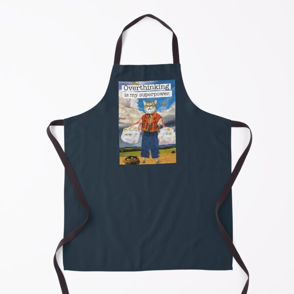 Item preview, Brown Tabby Cat - 'Overthinking Is My Superpower' designed and sold by Nikki Fortuin Arts & Crafts.