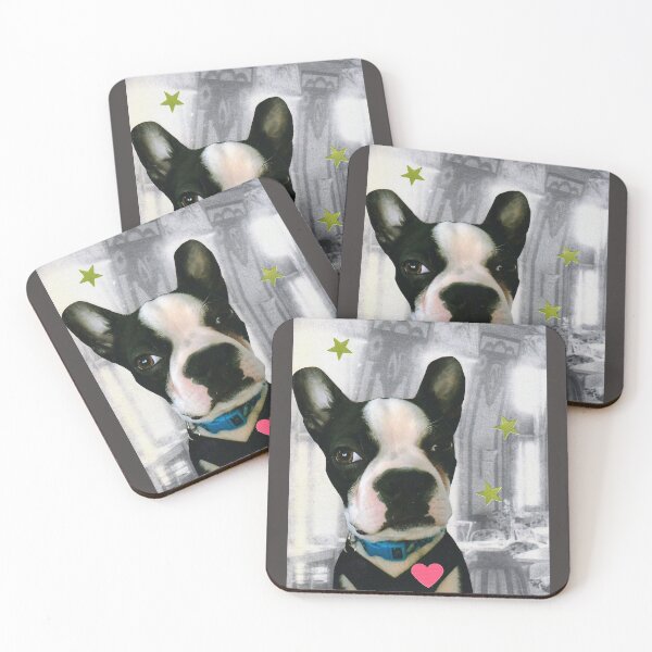 Item preview, Boston Terrier Dog Portrait - 'Roger' designed and sold by Nikki Fortuin Arts & Crafts.