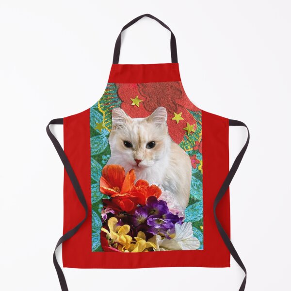 Item preview, Ragdoll Cat with Flowers - 'Floral Timothy' designed and sold by Nikki Fortuin Arts & Crafts.