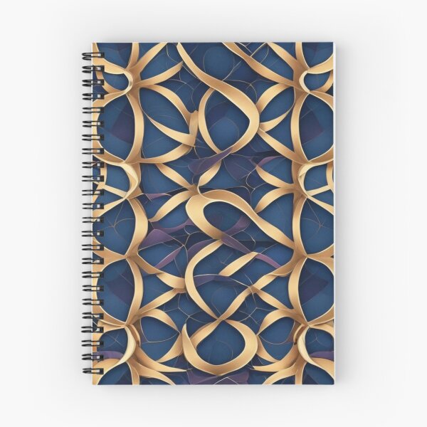 Item preview, Golden Blue Geometric Pattern designed and sold by TondoMeander.