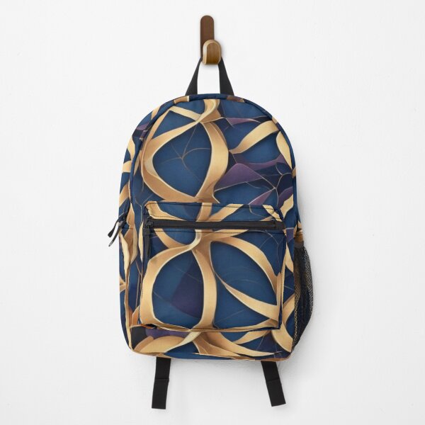 Item preview, Golden Blue Geometric Pattern designed and sold by TondoMeander.