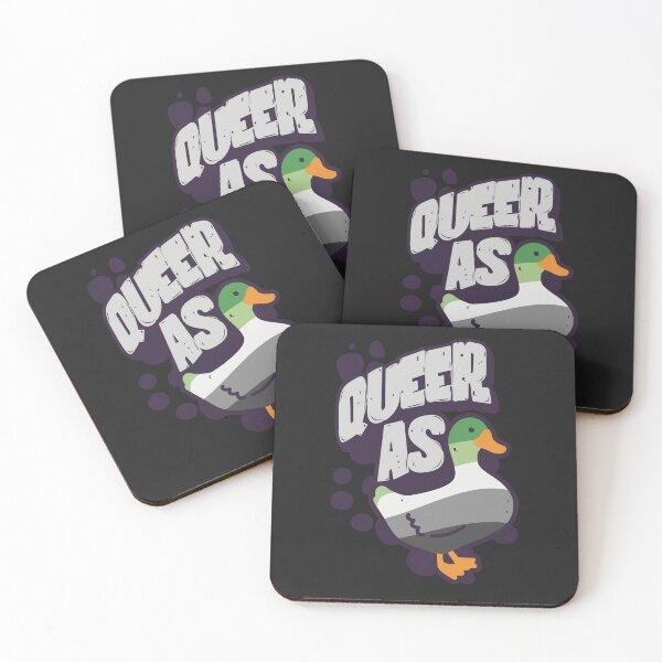Item preview, Aromantic Queer as Duck LGBT Pride Flag designed and sold by Clara Hollins.