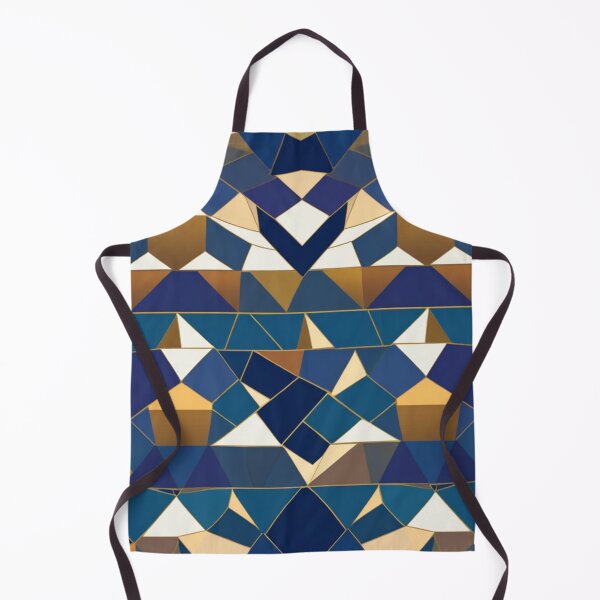 Item preview, Golden Blue Tiles designed and sold by TondoMeander.