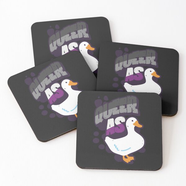 Item preview, Asexual Queer as Duck LGBT Pride Flag designed and sold by Clara Hollins.