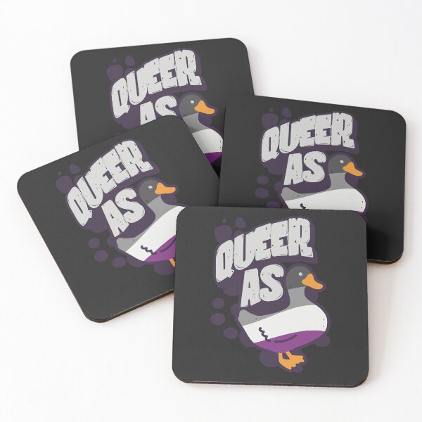 Item preview, Asexual Queer as Duck LGBT Pride Flag designed and sold by Clara Hollins.
