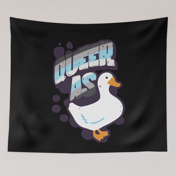 Item preview, Demiboy Queer as Duck LGBT Pride Flag designed and sold by Clara Hollins.