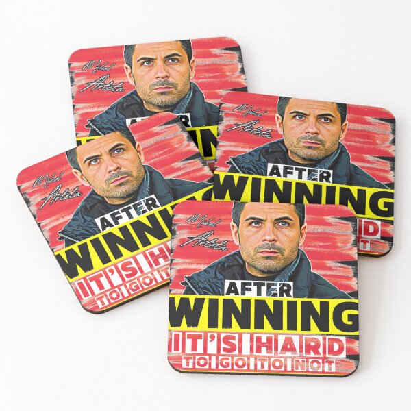 Item preview, Mikel Arteta Arsenal Portrait T-Shirt | 'After Winning, It’s Hard to Go to Not Winning' Arsenal Quote Design designed and sold by GoonerGalaxy86.