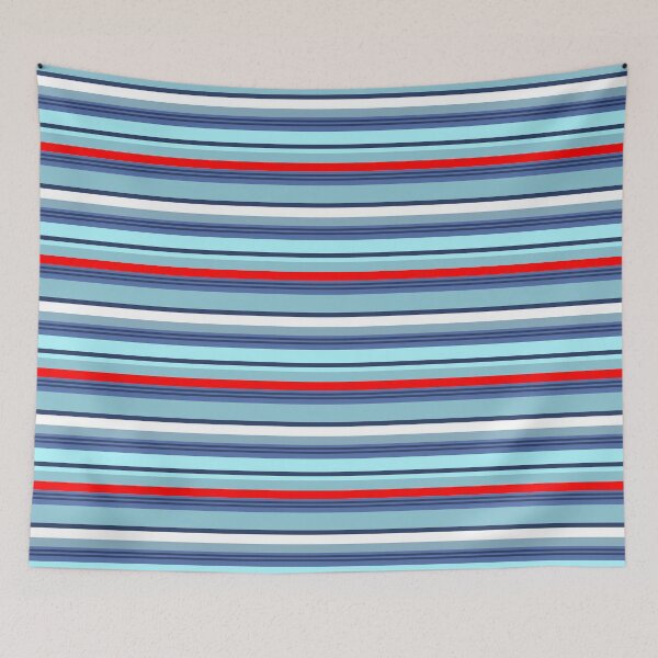 Item preview, Red White and Blue Sporty Stripe Repeat designed and sold by Sharon Schwalbe.