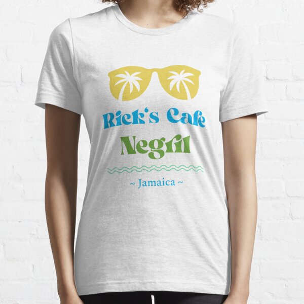 Vista previa del artículo con la obra «Rick's Cafe Negril, Jamaica, dialecto jamaiquino (patwa)», diseñado y vendido por Kolcha.
