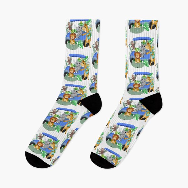Item preview, Baby Zoo Animals In Blue Golf Cart designed and sold by daphsam.