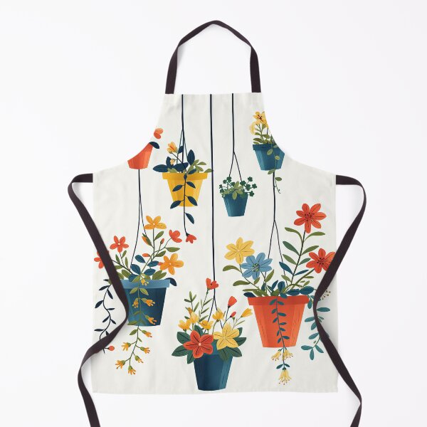 Item preview, Hanging Potted Plants – Colorful Botanical Art Illustration designed and sold by SavinMercantile.