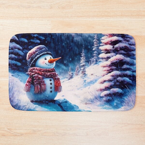Item preview, Little Snowman in the Forest designed and sold by m-y-A-I-A-R-T-.