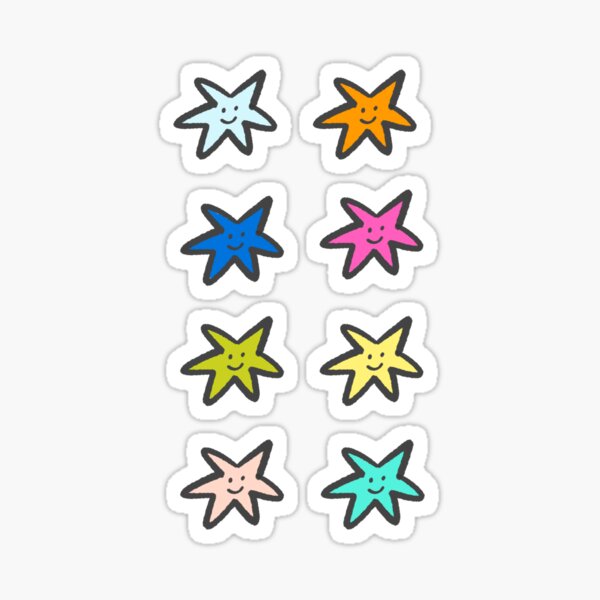 Item preview, Happy Star Doodles designed and sold by dulcitoecoco.