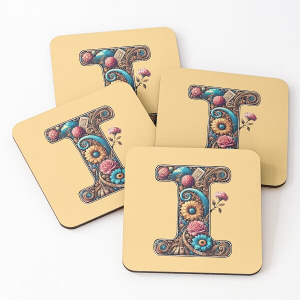 Item preview, Letter I - Flower Style designed and sold by Myra365Art.