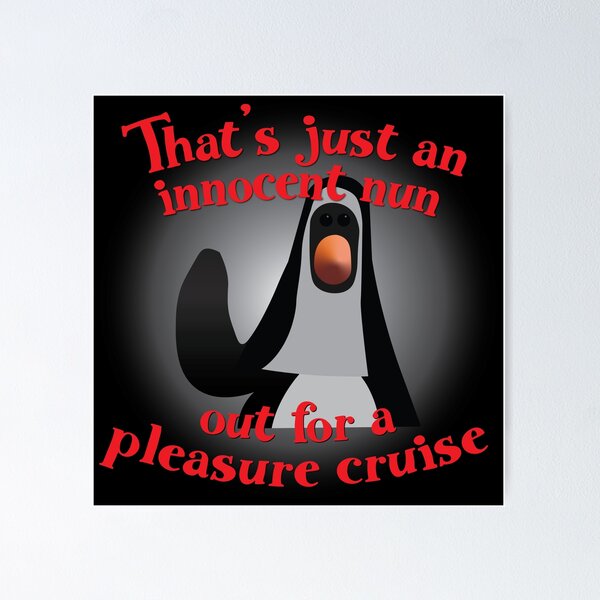 Item preview, Nun Feathers McGraw (With Text) designed and sold by TFreemanMedia.