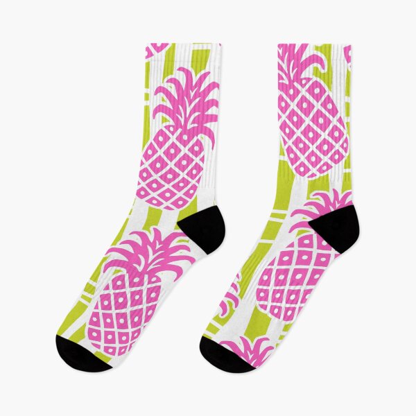 Item preview, Pineapple Bamboo Stripes Pattern Pink and Green designed and sold by tonymagnerart.