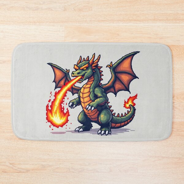 Item preview, Pixel Dragon: Fire Breathing Fury designed and sold by Jollys-ArtShop.