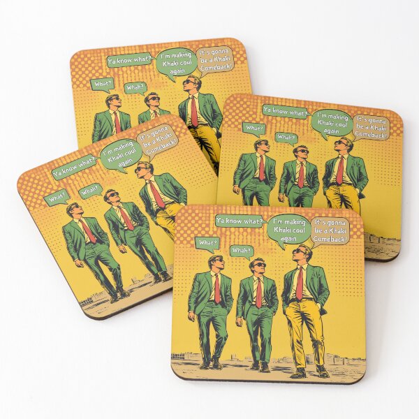 Item preview, KHAKI COMEBACK FUNNY FASHION STATEMENT WALLSTREET MODELS GUYS designed and sold by NikoDeeko.