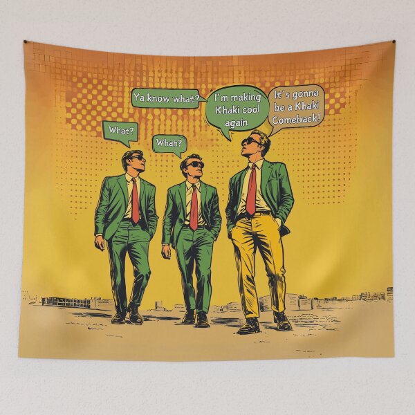 Item preview, KHAKI COMEBACK FUNNY FASHION STATEMENT WALLSTREET MODELS GUYS designed and sold by NikoDeeko.