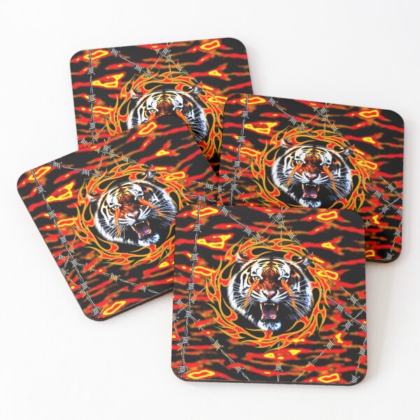 Item preview, burning tiger designed and sold by JVNS.