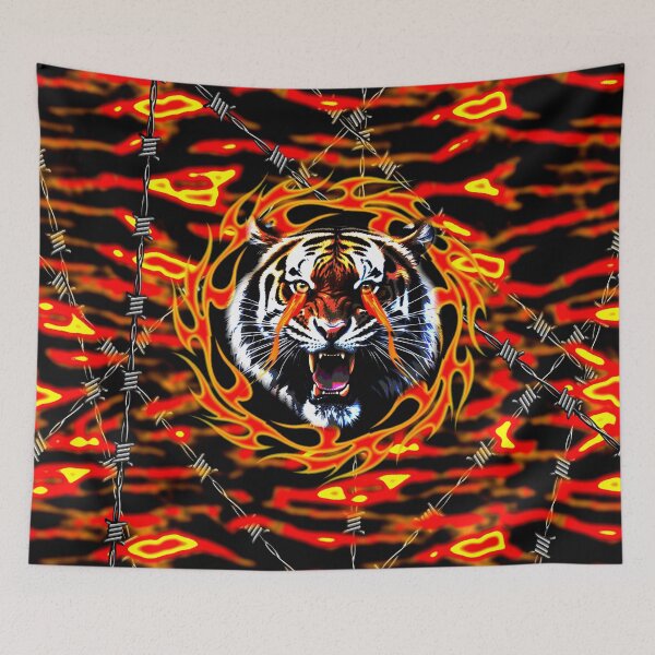 Item preview, burning tiger designed and sold by JVNS.