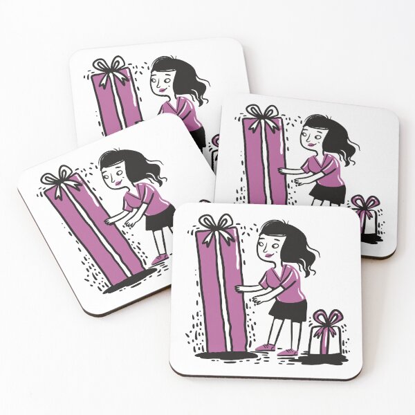 Item preview, Girl and presents designed and sold by jasmineberry.