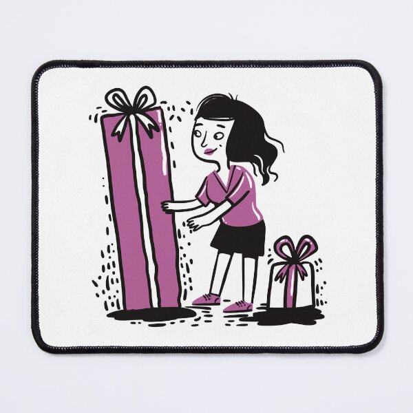 Item preview, Girl and presents designed and sold by jasmineberry.