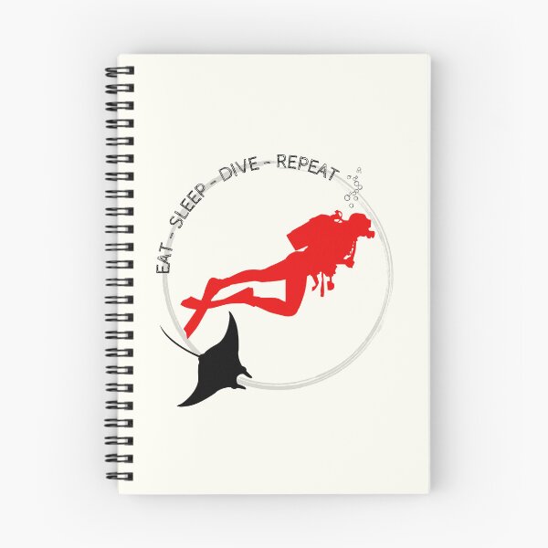 Item preview, Eat Sleep Dive Repeat designed and sold by The Wandering Bookworm.