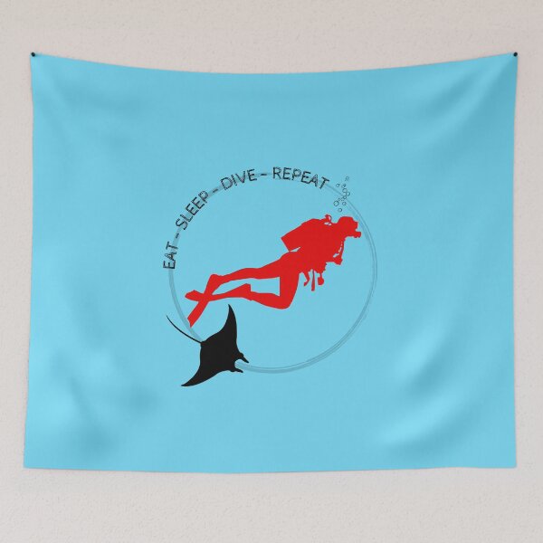 Item preview, Eat Sleep Dive Repeat designed and sold by The Wandering Bookworm.