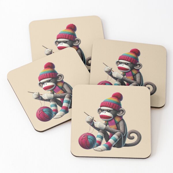 Item preview, Sock Monkey Needlework designed and sold by Myra365Art.