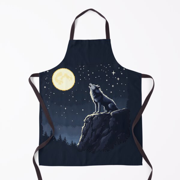 Item preview, Pixel Wolf: Howling at the Moon designed and sold by Jollys-ArtShop.