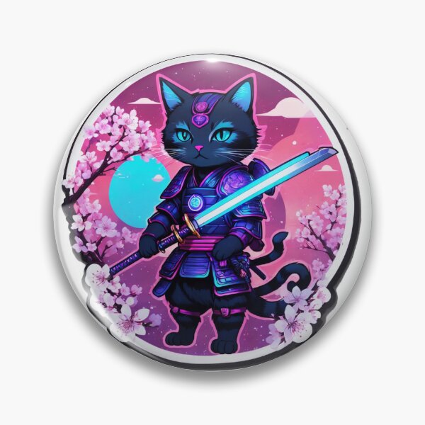 Item preview, Futuristic Cat Warrior Sticker designed and sold by FluidForms.