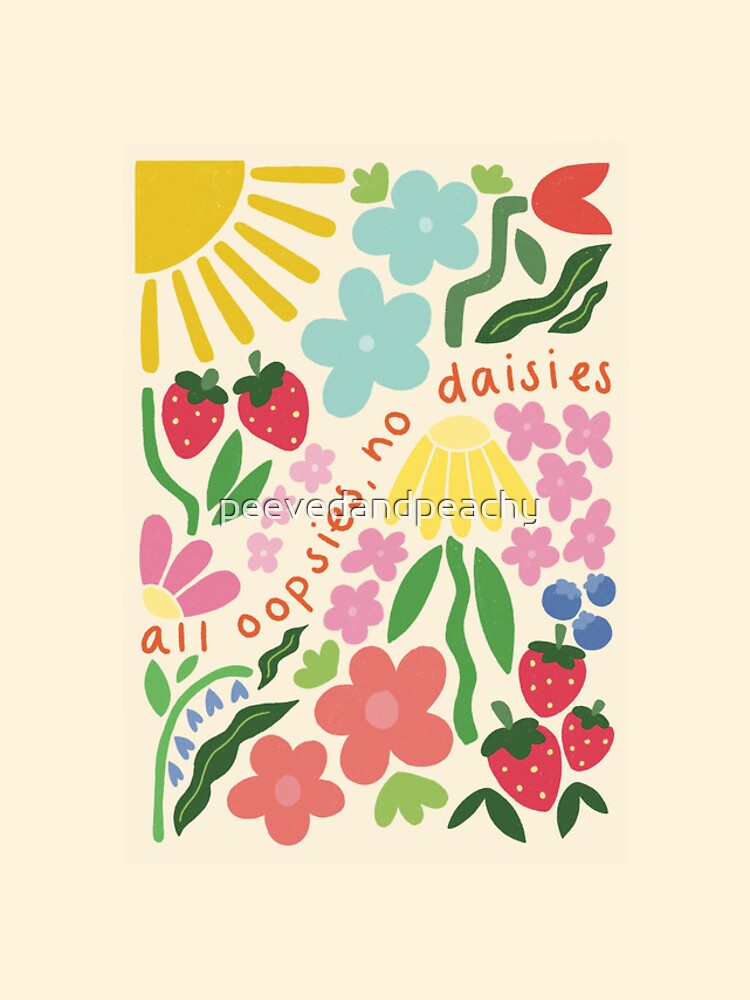 Imagen 4 de 4, Funda de iPhone con la obra Todo es un error, no hay margaritas, diseñada y vendida por peevedandpeachy.