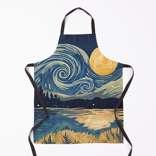 Item preview, A Starry Night in the style of Vincent van Gogh designed and sold by AlinaSCorner.