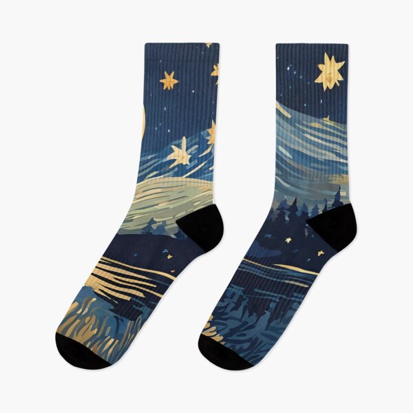 Item preview, A Starry Night in the style of Vincent van Gogh designed and sold by AlinaSCorner.