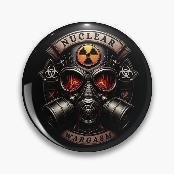 Item preview, Nuclear Wargasm Gas Mask Design – Post-Apocalyptic designed and sold by DeimosArtIntl.
