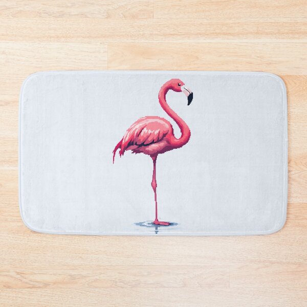 Item preview, Pixel Flamingo: Graceful One-Legged Pose designed and sold by Jollys-ArtShop.