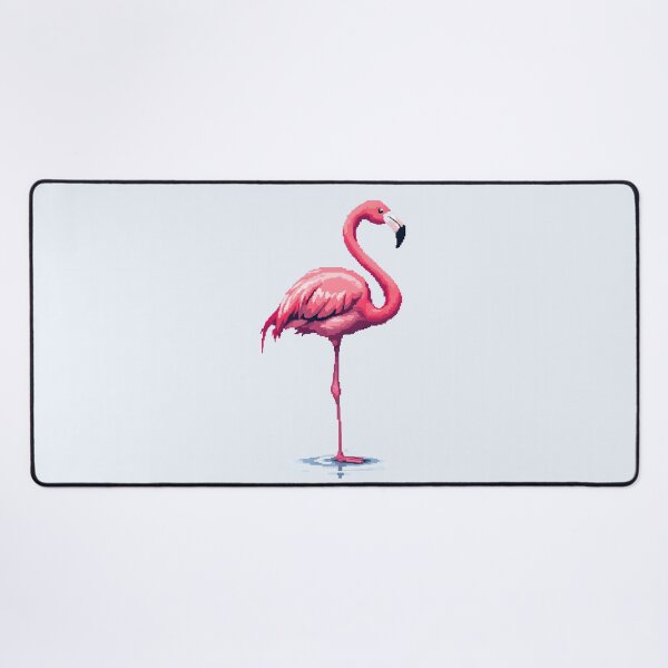 Item preview, Pixel Flamingo: Graceful One-Legged Pose designed and sold by Jollys-ArtShop.
