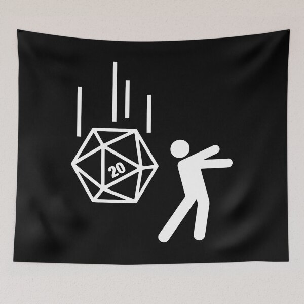 Item preview, Dodging a Critical Hit D20 Dice Tabletop RPG designed and sold by pixeptional.