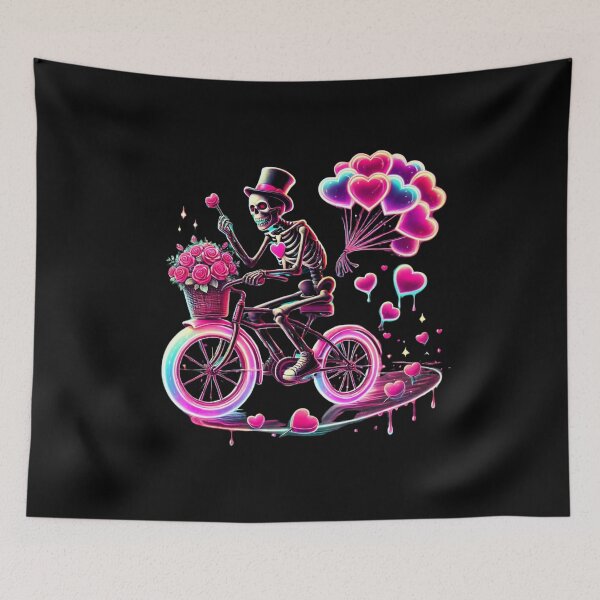 Item preview, Playful Skeleton with Floating Hearts – Valentine’s Day Vibe designed and sold by ATOTI.