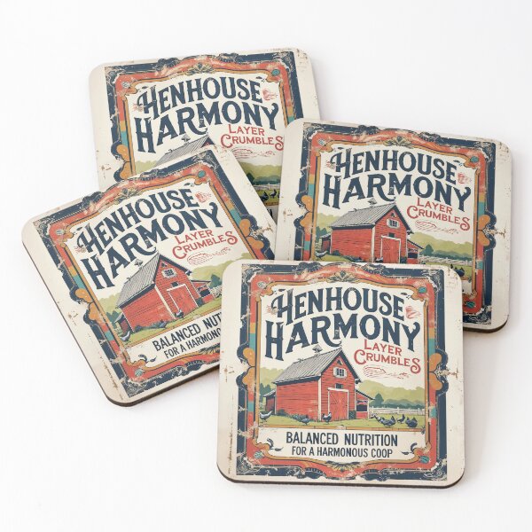 Item preview, Henhouse Harmony Vintage feed sack Design designed and sold by Marcee Duggar.
