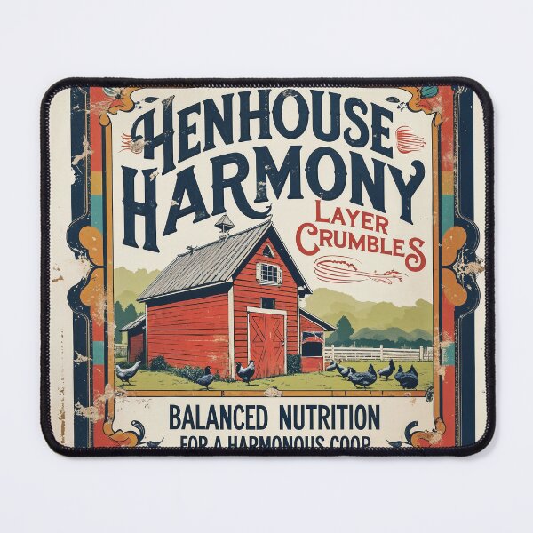 Item preview, Henhouse Harmony Vintage feed sack Design designed and sold by Marcee Duggar.